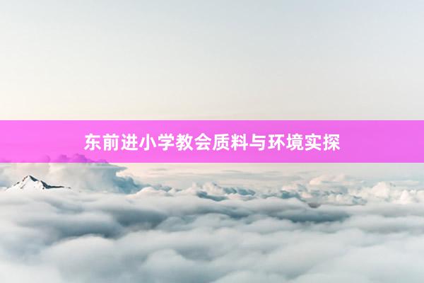 东前进小学教会质料与环境实探